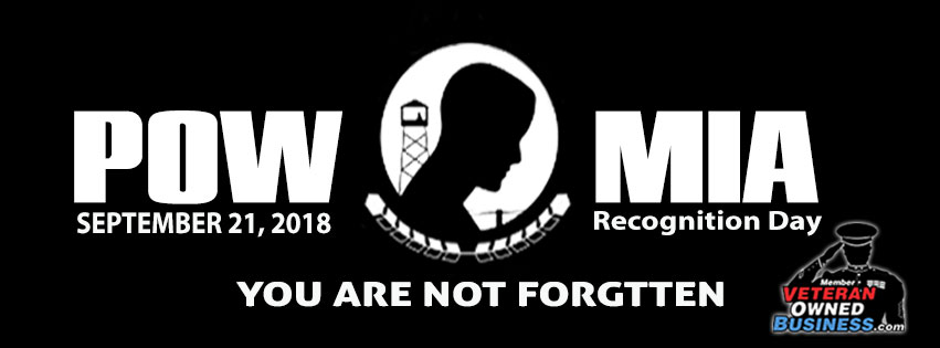 National POW/MIA Recognition Day – Friday, September 21, 2018