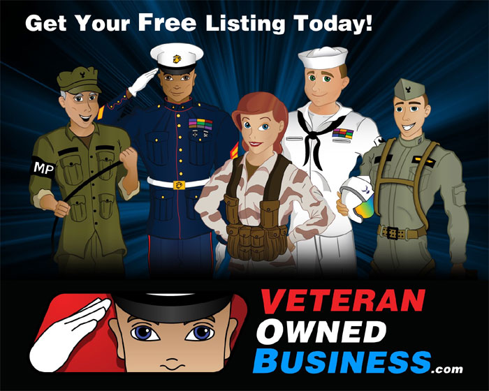 Get your business' free listing in the VeteranOwnedBusiness.com Directory