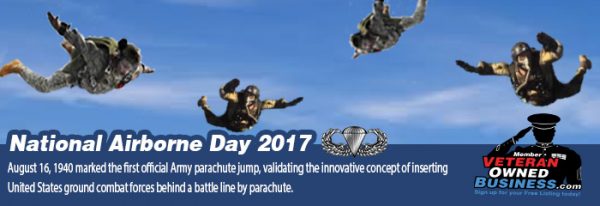 National Airborne Day – August 16th, 2017 National Airborne Day – August 16th, 2017