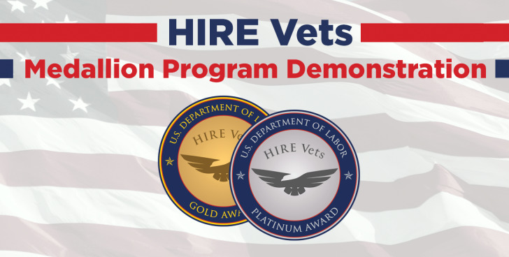 U.S. Department of Labor Launches HIRE Vets Medallion Program Demonstration
