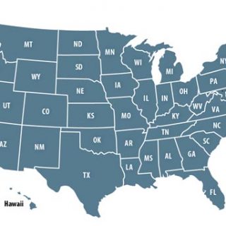 Map of US and Territories