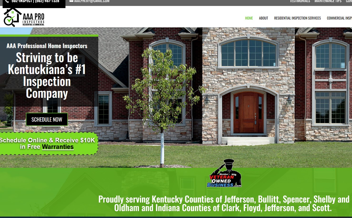 AAA Professional Home Inspectors LLC - Veteran Owned Business