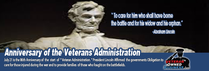 86th Anniversary of the creation of the Veterans Administration