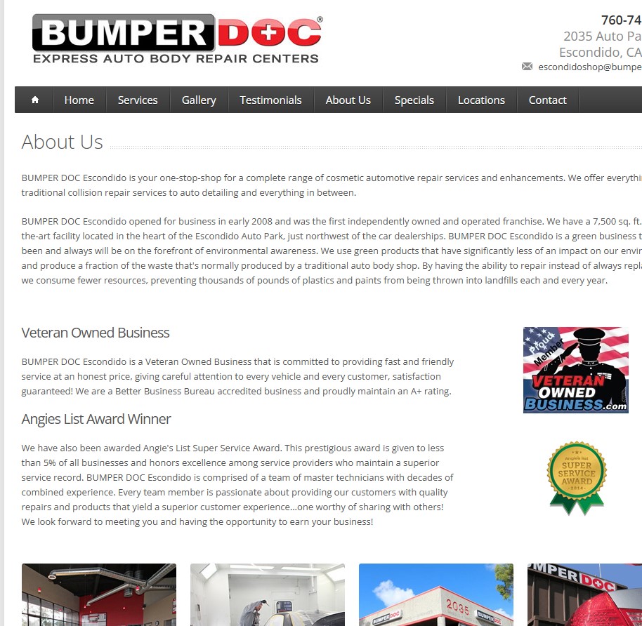 BUMPERDOC Escondido - Veteran Owned Business