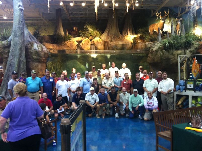 Attendees at last year's Stick Marsh Veterans Bass Challenge
