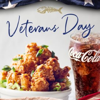 Bonefish Grill Veterans Day Complimentary Bang Bang Shrimp and Non-Alcoholic Beverage