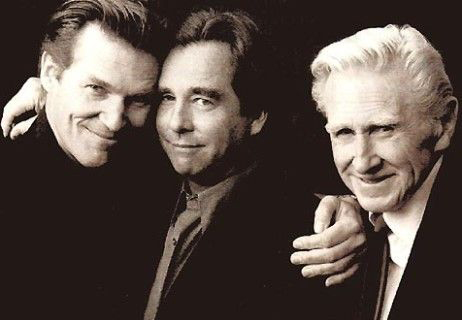 Brothers Jeff and Beau with Lloyd (father) Bridges. All three men served in the United States Coast Guard (USCG/USCG Reserve)