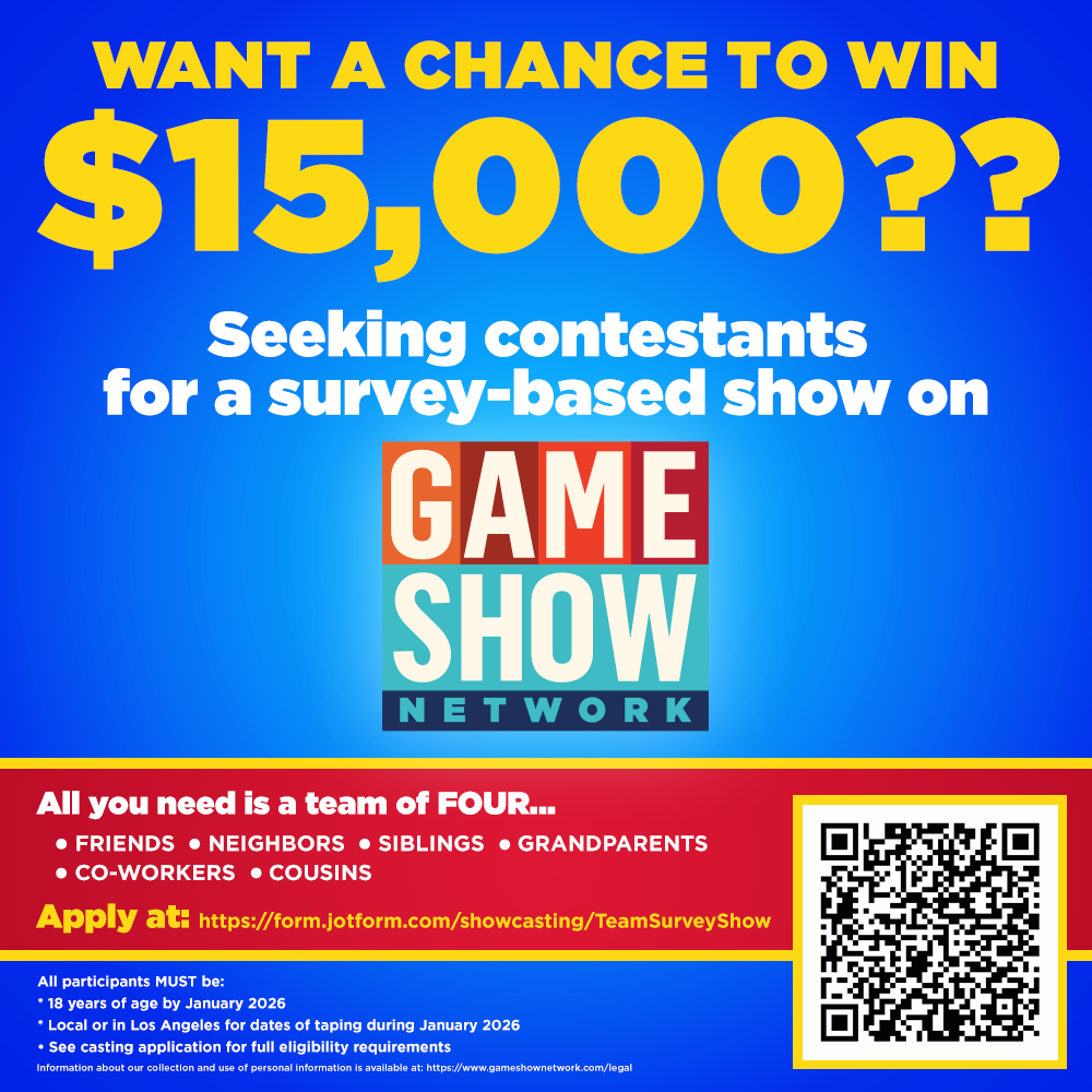 CASTING FLYER Game Show Network