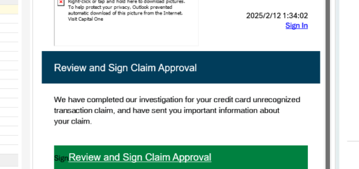 Spotting a fake Capital One Credit Card Email