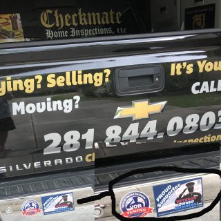 Checkmate Home Inspections - Veteran Owned Business Stickers