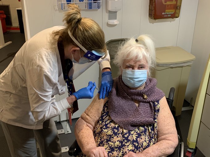 Covid-19 First Vaccine at VA Bedford