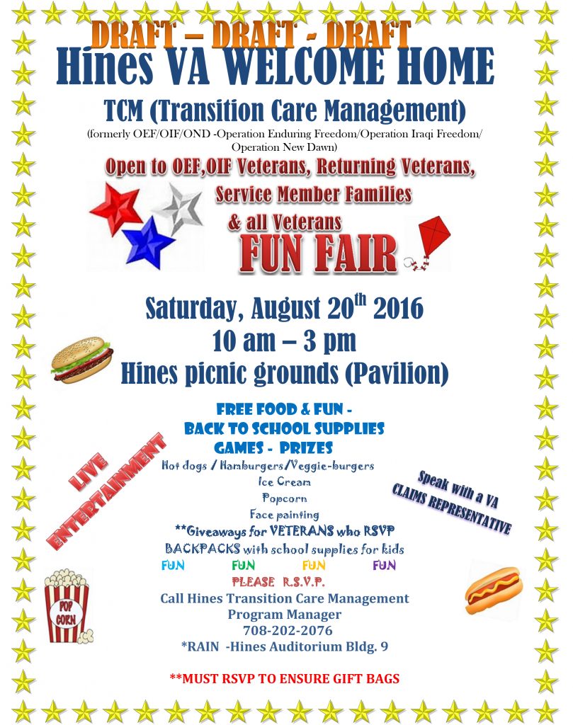 Hines VA Welcome Home Event - August 20, 2016