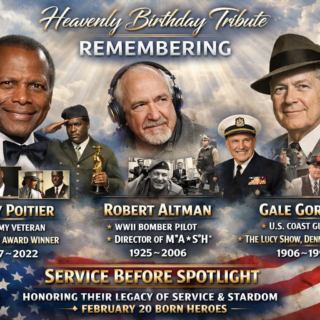 Heavenly Birthday: Sidney Poitier, Robert Altman & Gale Gordon | Famous Veterans Born on Feb 20th!