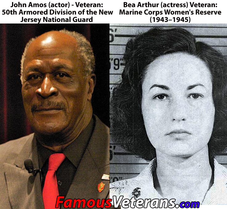 FamousVeterans: John Amos and Bea Arthur (Maude)