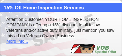 Sample Coupon/Special Offer for Home Inspectors