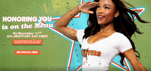 Hooters Veterans Day FREE Food