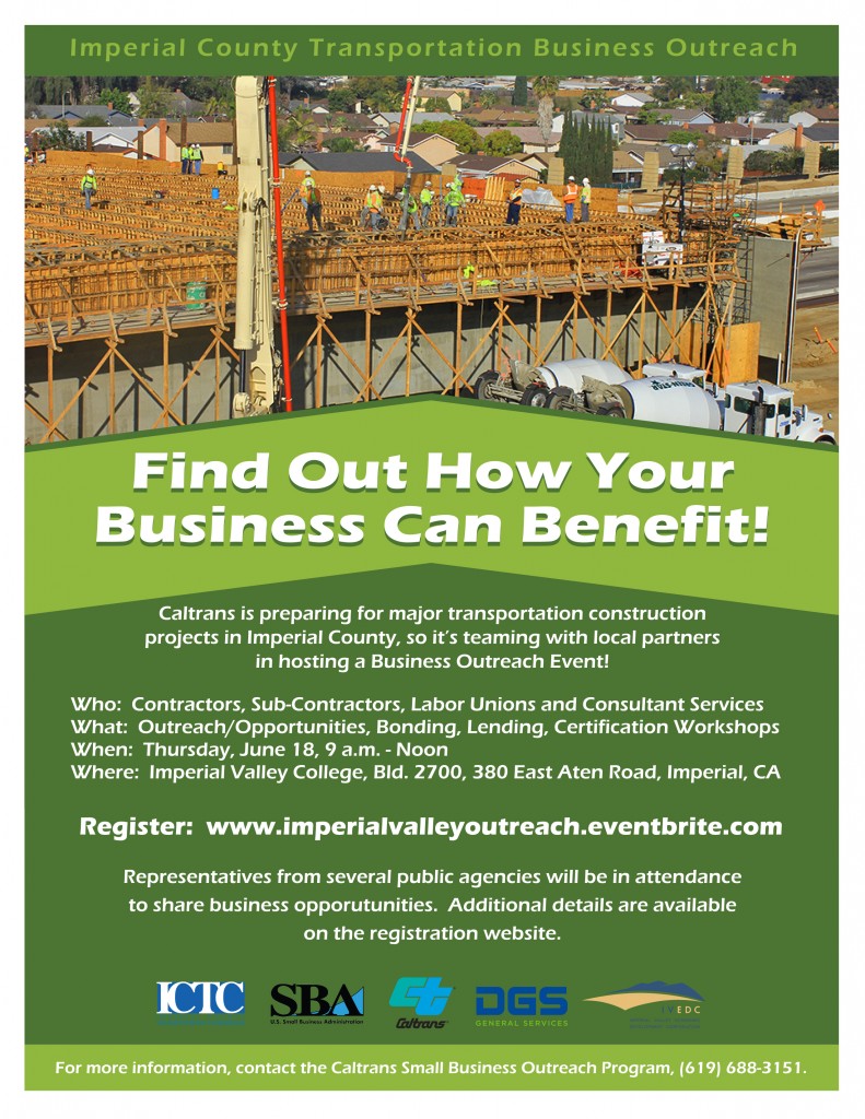 Imperial Co Projects Outreach flyer