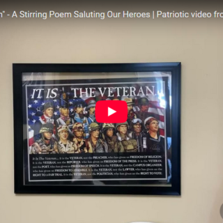 It Is The Veteran Poem - Patriotic Message from Veteran Owned Business Marketplace