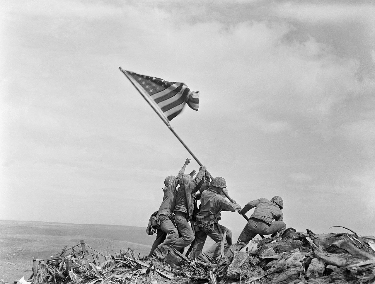 Anniversary Of Iwo Jima Flag-Raising Photo