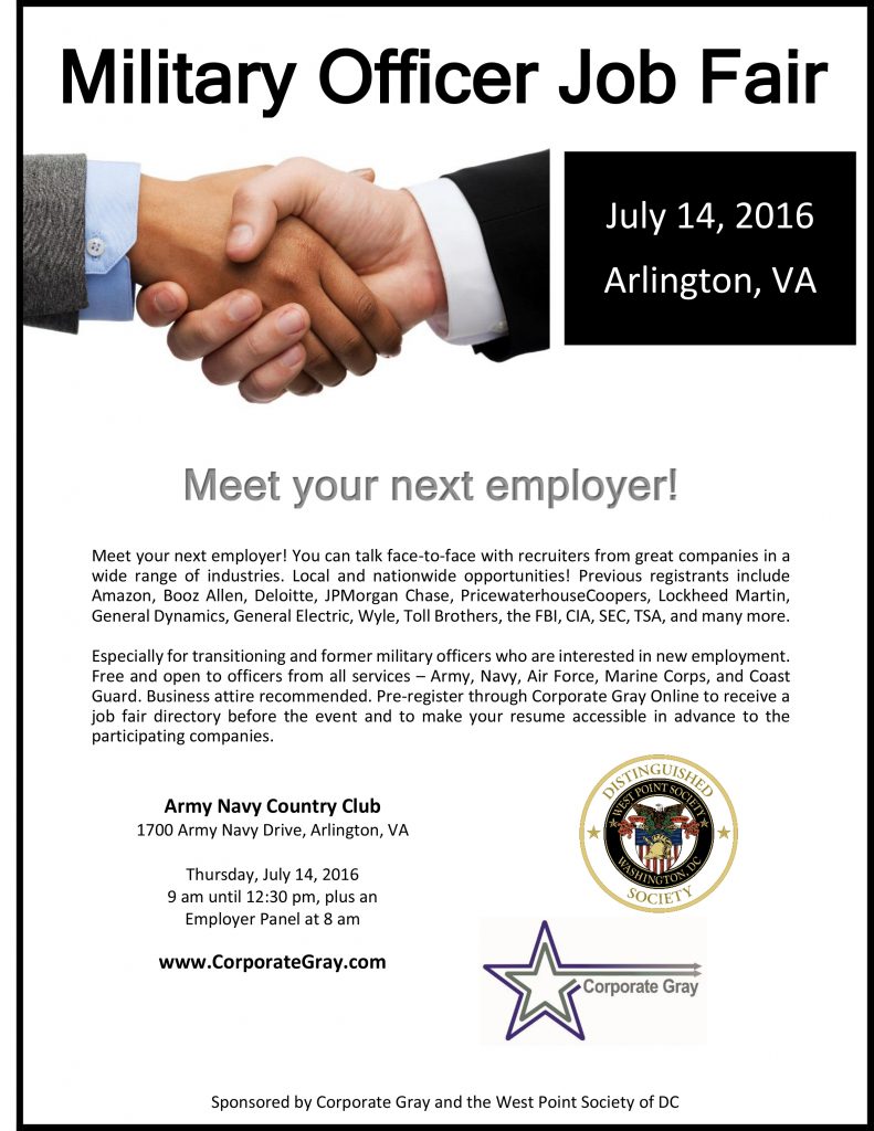 July 14th Military Officer Job Fair July 14th Military Officer Job Fair