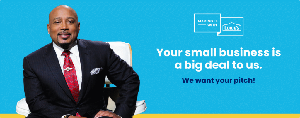 Calling all minority-owned, woman-owned, veteran-owned and other diverse-owned small businesses. Lowe’s is teaming up again with Daymond John, star of ABC’s Shark Tank, to provide mentoring and networking opportunities to give your business the ultimate lift.