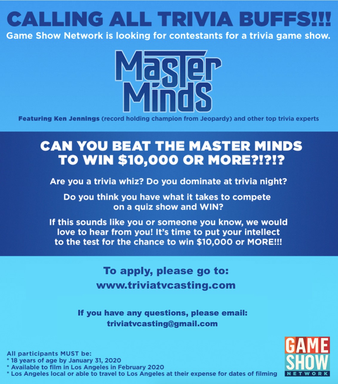 Master Mind Game Show Master Mind Game Show