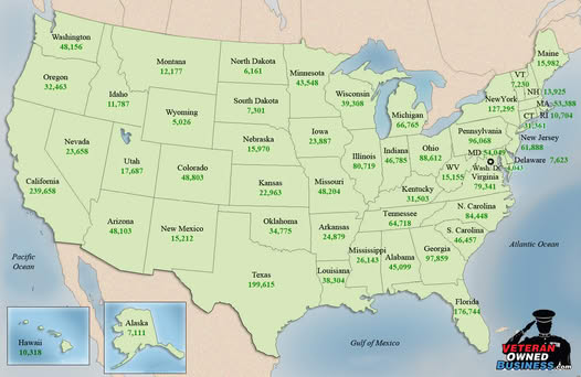 Military Appreciation Month Map