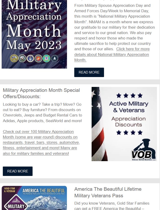 Military Appreciation Month 2023 Newsletter