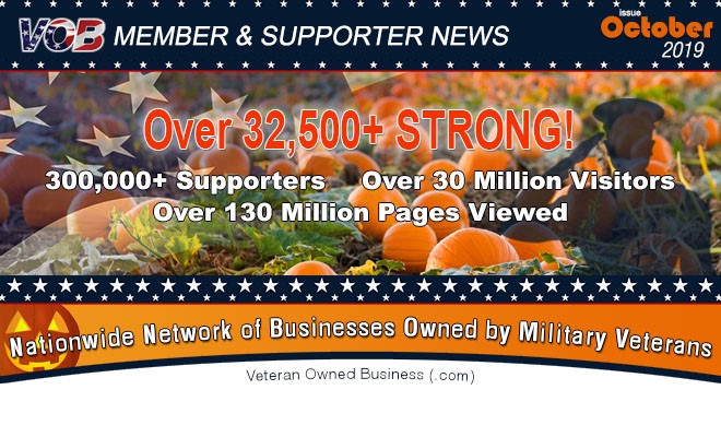 October 2019 Veteran Owned Business Newsletter