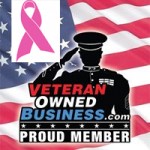 Veteran Owned Business Logo Pink Ribbon