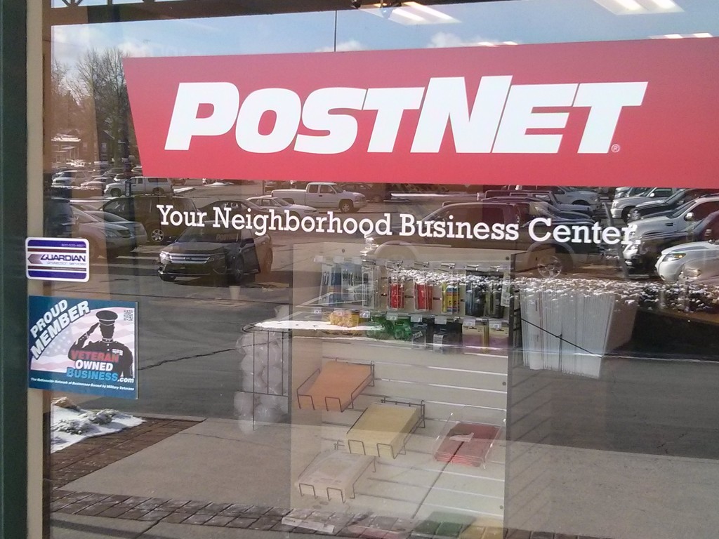 Veteran Owned Business Member Badge as seen on the storefront window of PostNet - Western Plaza (Knoxville, TN) Veteran Owned Business Member Badge as seen on the storefront window of PostNet - Western Plaza (Knoxville, TN)