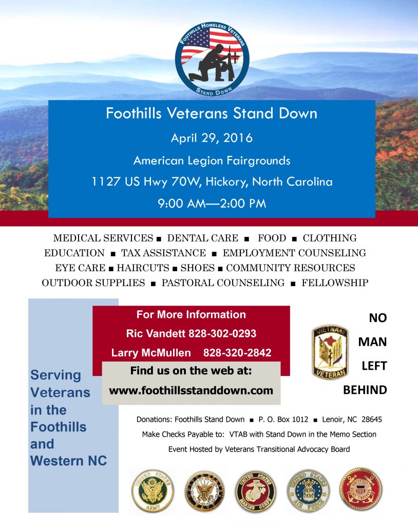 Foothills Veterans Stand Down