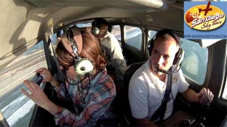 USMC Veteran Owned "San Diego Sky Tours" operates the region’s only 6 seat sightseeing airplane providing all passengers a window view for a first class experience.