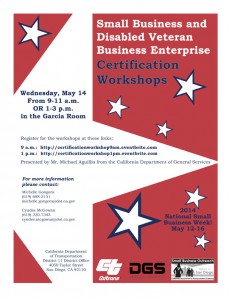 Click image above to view Small Business and Disabled Veteran Business Enterprise Certification Workshops