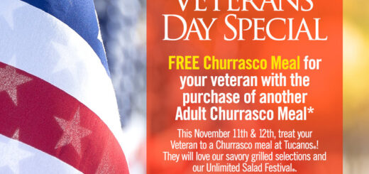 Tucanos FREE Churrasco Meal (with Purchase)