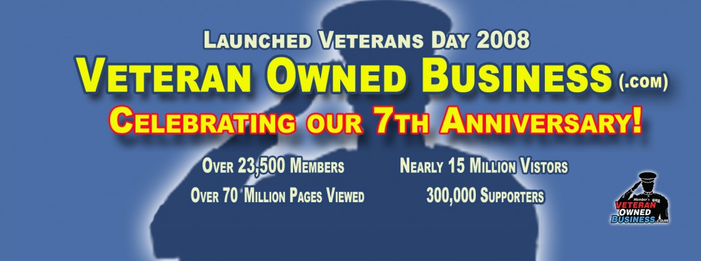 Celebrating our 7th Anniversary on Veterans Day 2015!