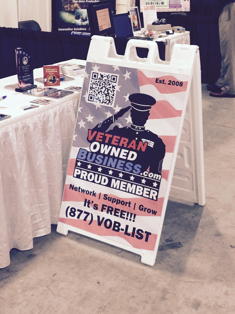 Veteran Owned Business Project exhibiting at recent NASA event.