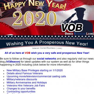 Veteran Owned Business 2020 Newsletter