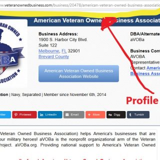 Veteran Owned Business Profile Link Address