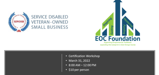 East Orlando Chamber Foundation "Certification Workshop" for Service Disabled Veteran Owned Small Business