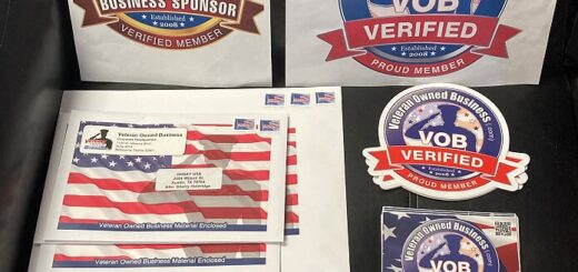 Veteran Owned Business New Stickers - October 2020