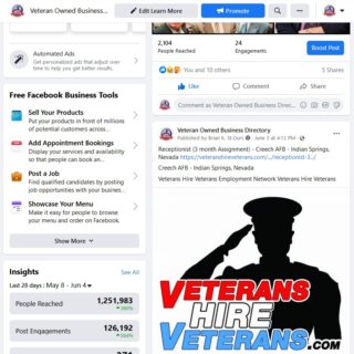 Veteran Owned Business on Facebook