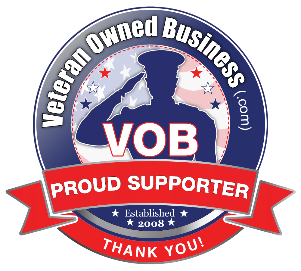Veteran Owned Business Proud Supporter Thank You Badge