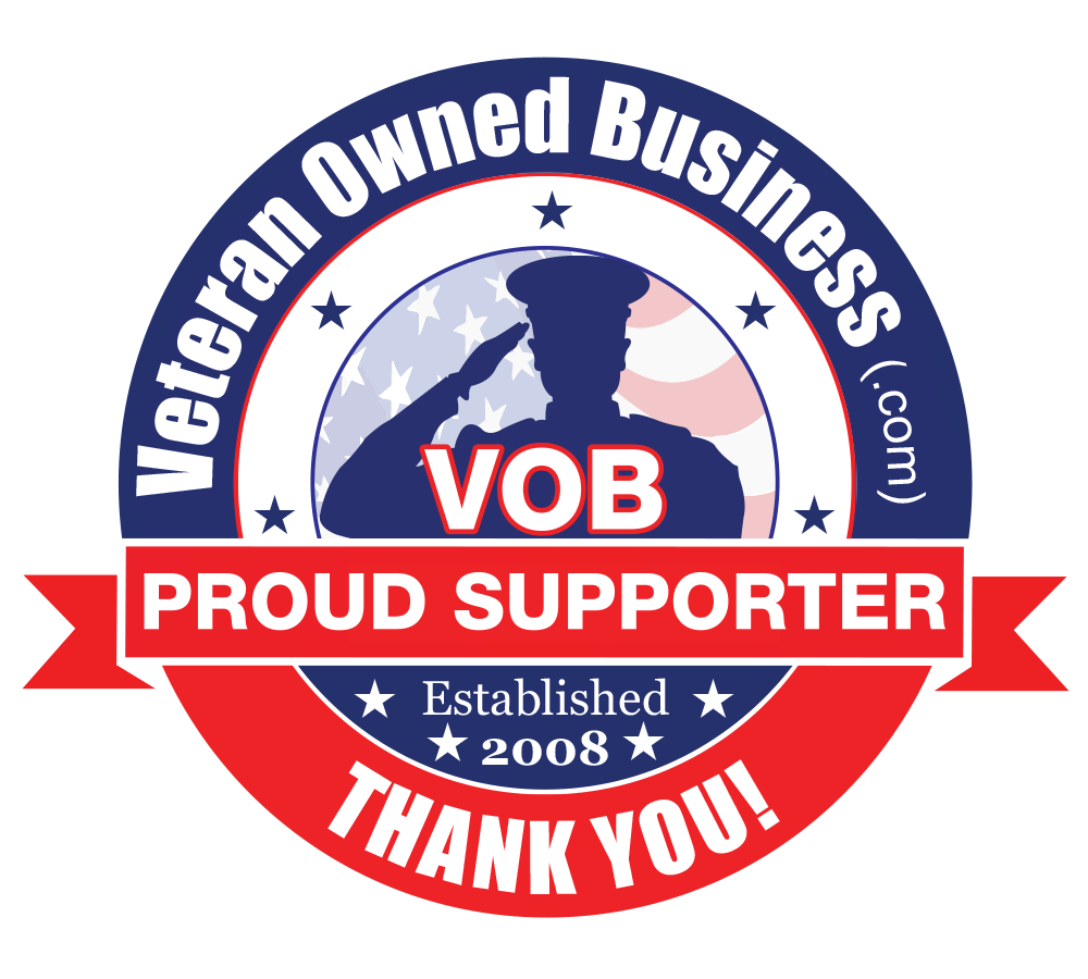 Veteran Owned Business Proud Supporter Thank You Badge