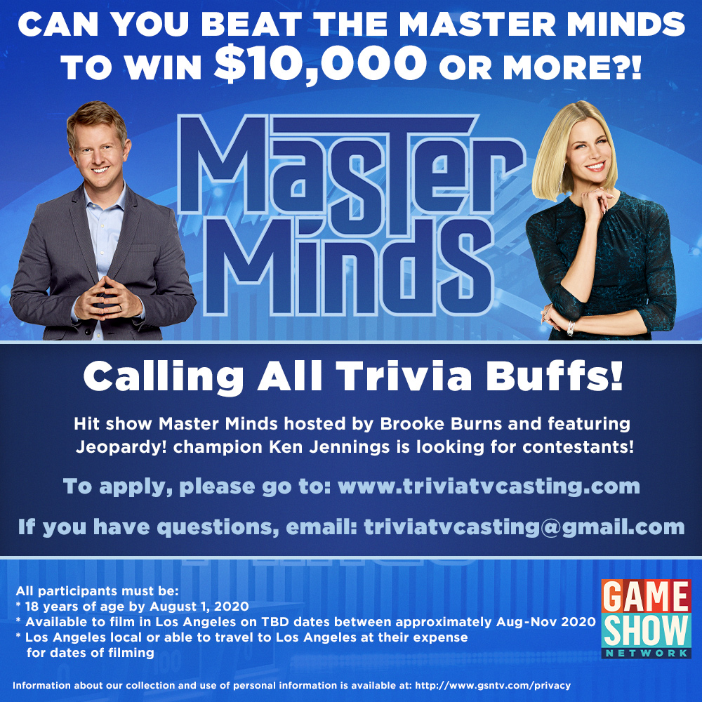 Master Minds With Ken Jennings Flyer
