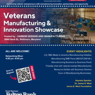 The Mid-Atlantic VBOC and Maryland SBDC spotlight client manufacturers and connect entrepreneurs to growth resources