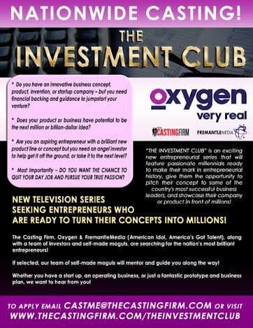 The Investment Club Casting Call
