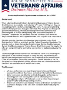 House Committee on Veterans' Affairs
